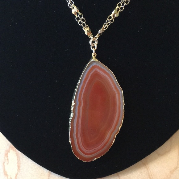 Heather Gardner Agate Slice Necklace - Picture 6 of 16